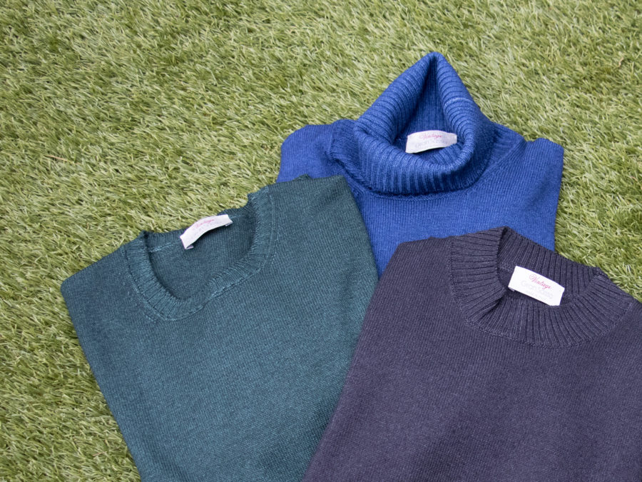 豊かな色彩が織りなすグランサッソの製品染めニット。 | FLOENS TOKYO 