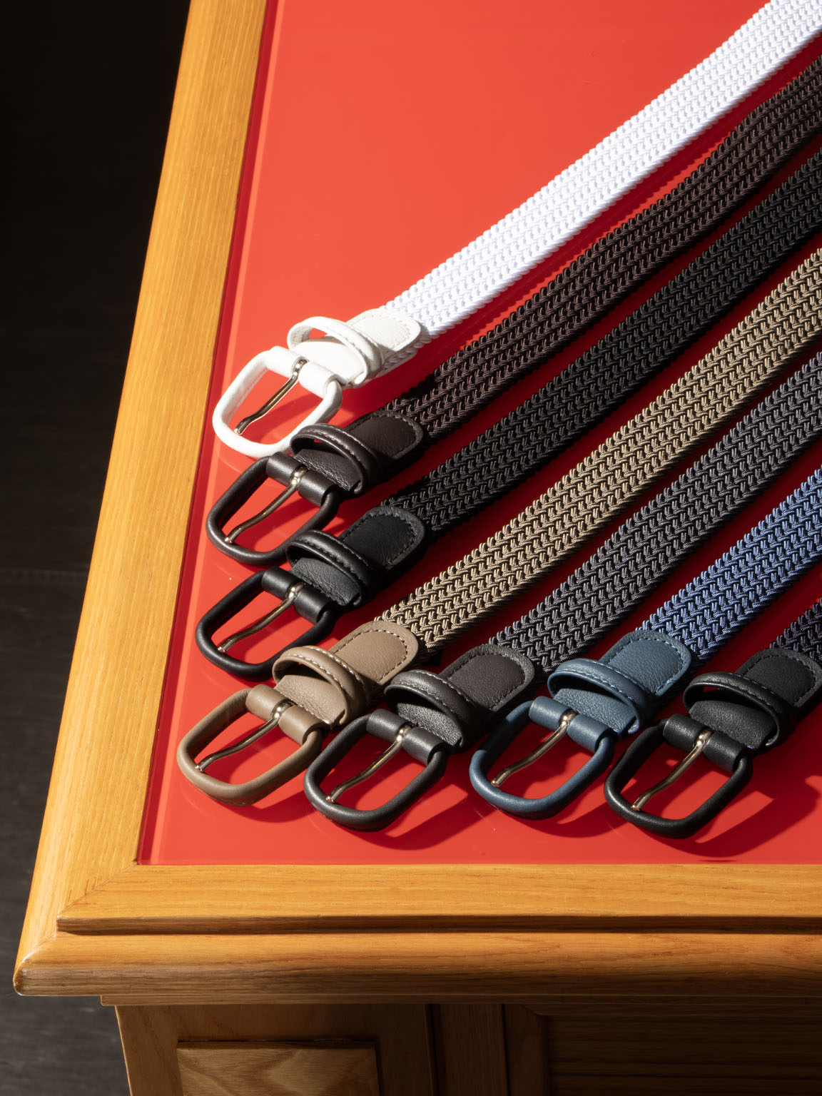 アンダーソンズ 革巻き ゴムメッシュベルト 