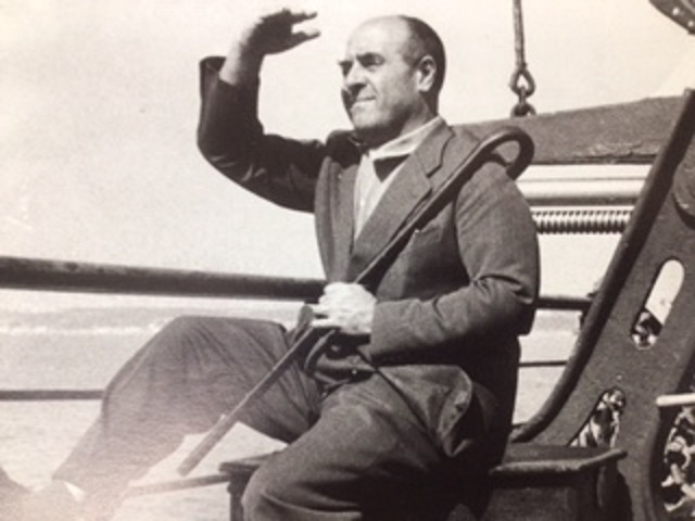 1939年頃、エウジェニオ・マリネッラ 訪英の途中